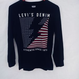 Levi's Denim Patriotic Long Sleeve Shirt Size L